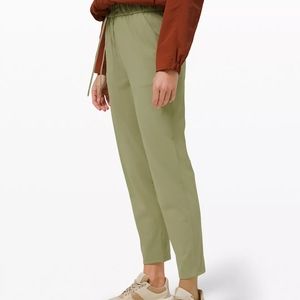 Lululemon Keep Moving 7/8 Drawstring Pants in Rosemary